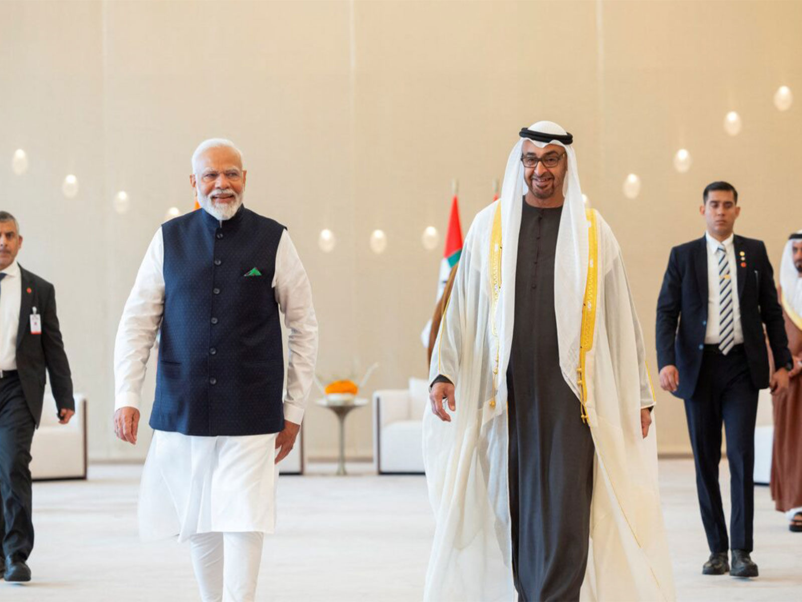 Prime Minister Shri Narendra Modi receives a delegation of Arab Foreign Ministers