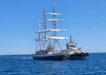 INS SUDARSHINI MARKS HISTORIC PORT CALL AT SAFAGA, EGYPT DURING LOKAYAN-26