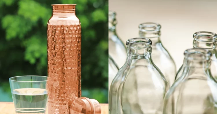 Copper vs glass water bottles: Which one is better for your health?