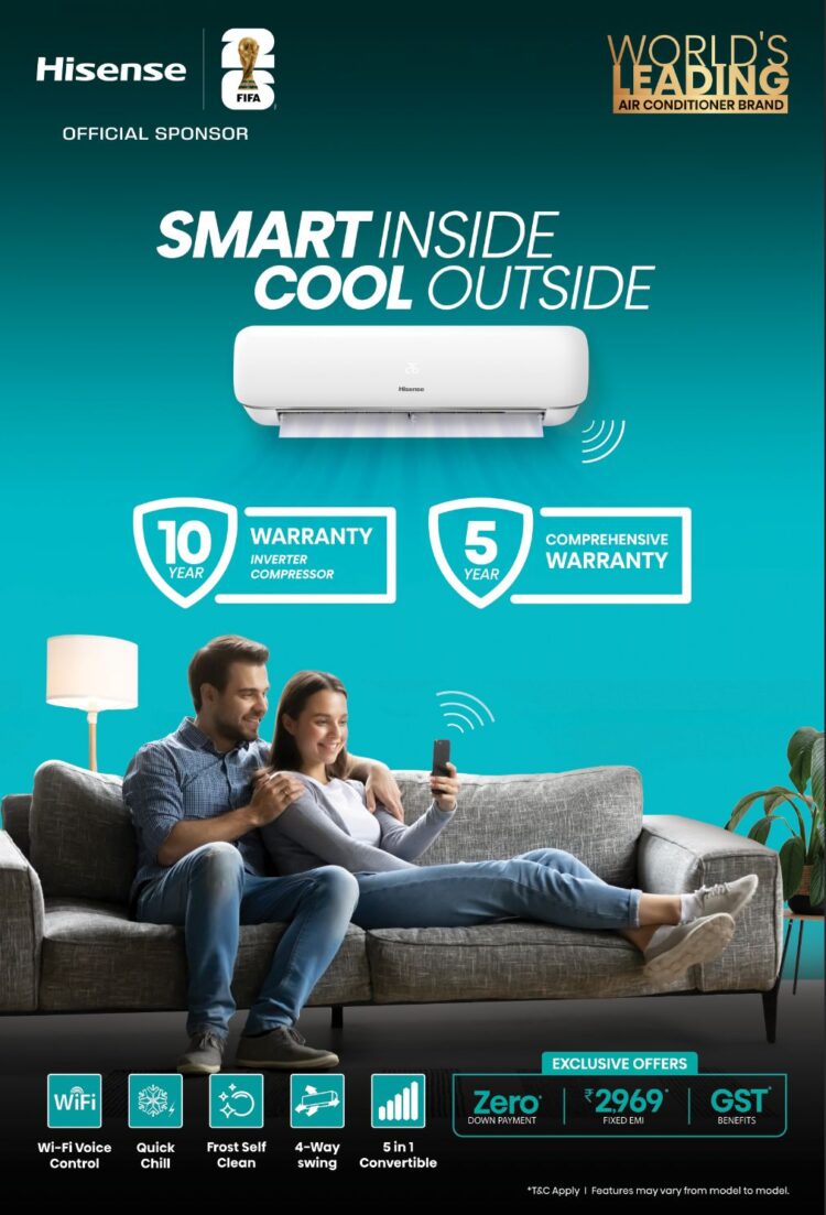 Hisense Unveils Next-Generation Inverter Technology and Smart Connectivity Air Conditioner to Indian Homes