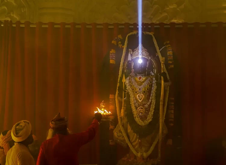 Ram Navami 2026 celebrated in Ayodhya with grand surya tilak at Ram Temple