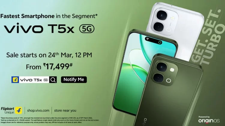 Vivo T5x 5G launched in India with massive 7200mAh battery, price starts at Rs 18999