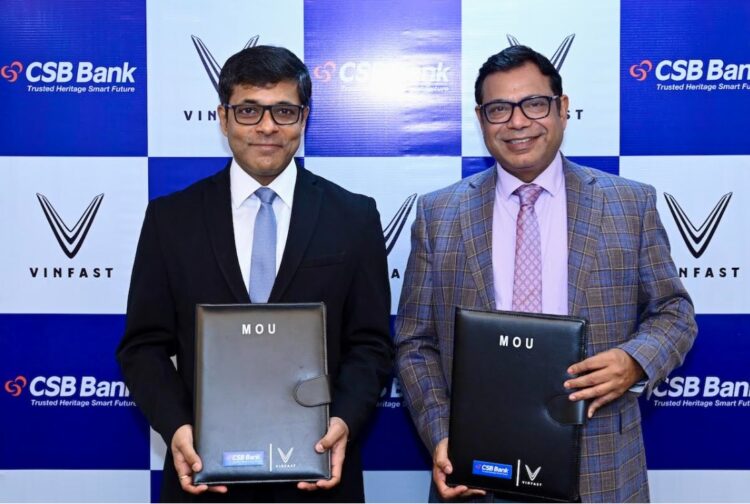 VinFast India Partners with CSB Bank to Deliver Comprehensive EV Financing Solutions