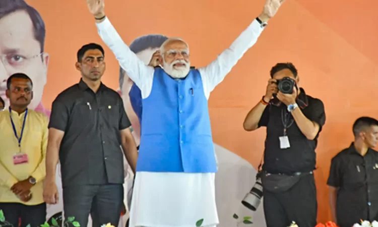 PM Modi Holds Mega Road Show In Siliguri After Three Rallies