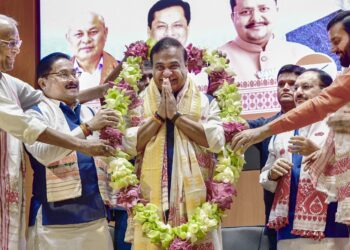 Himanta Biswa Sarma Takes Oath As Assam Chief Minister For Second Straight Term