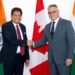 Union Minister Of Commerce And Industry Shri Piyush Goyal And Canadian Trade Minister Mr. Maninder Sidhu Reaffirm Commitment To USD 50 Billion Bilateral Trade Target And Early Conclusion Of India-Canada CEPA Talks