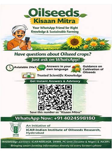 'Oilseeds Kisaan Mitra', India's First Nationwide WhatsApp AI Advisory for Oilseed Farmers