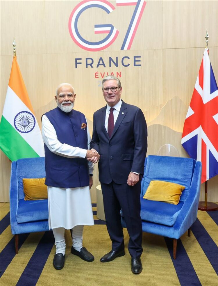 Prime Minister’s meeting with Prime Minister of UK on the sidelines of the G7 Summit