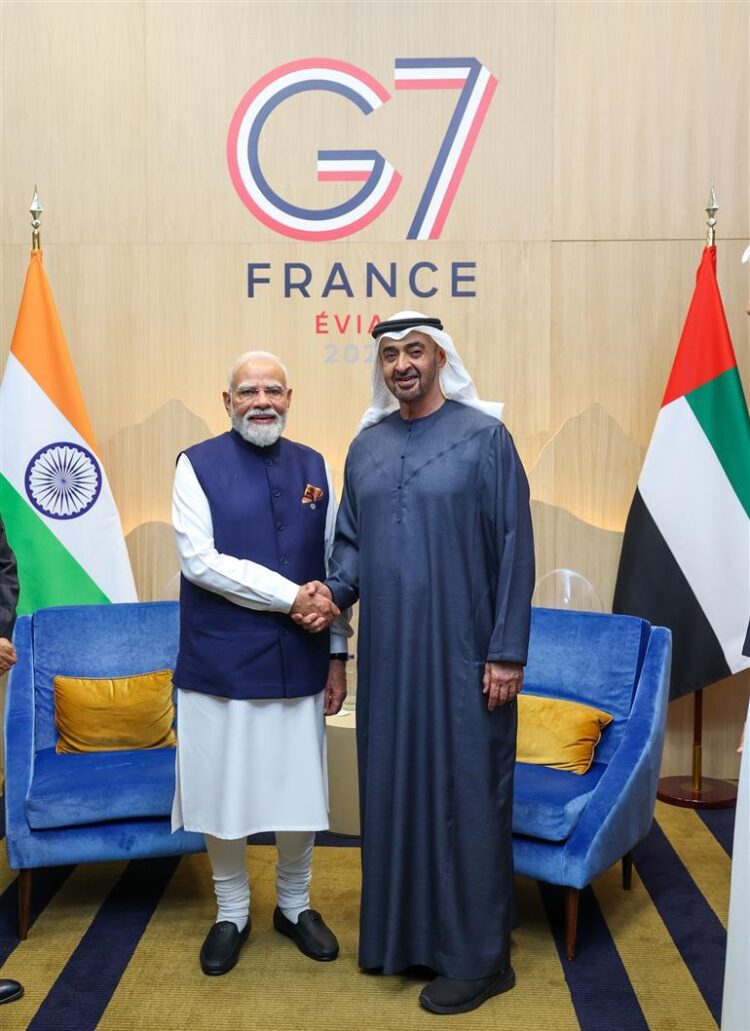 Prime Minister meets President of the United Arab Emirates on the sidelines of the G7 Summit