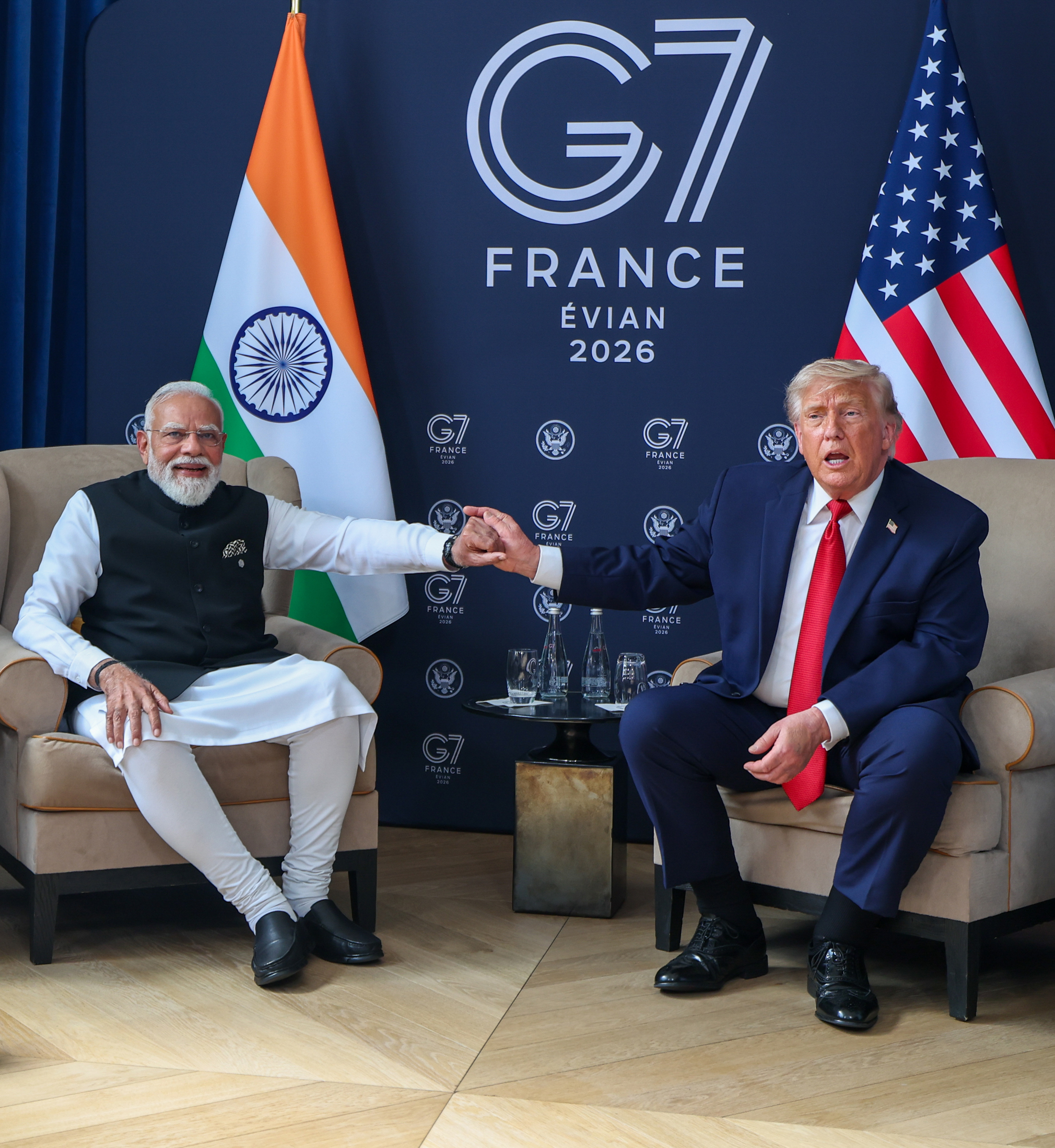 Prime Minister meets President of the United States of America on the sidelines of the G7 Summit in Evian