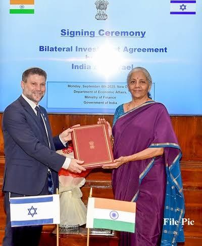 India-Israel Bilateral Investment Agreement (BIA) comes into force today