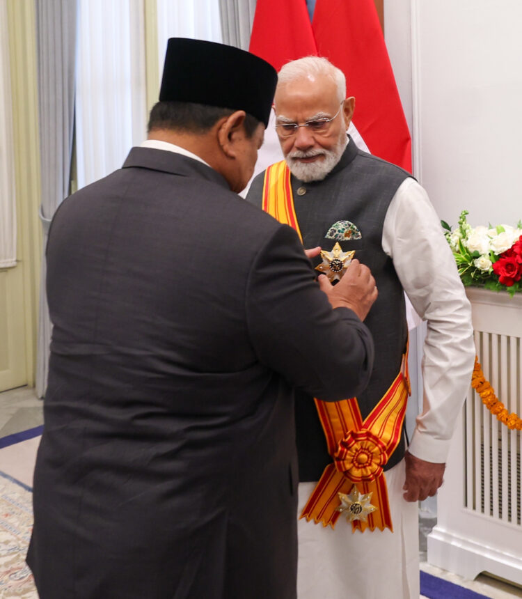 Prime Minister conferred ‘Bintang Adipurna of the Republic of Indonesia,’ the highest civilian award of the nation, by the President of Indonesia
