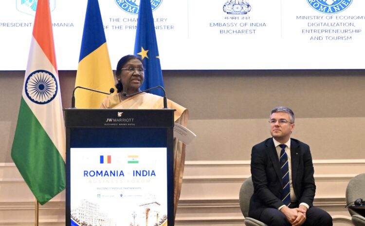 PRESIDENT OF INDIA ADDRESSES INDIA-ROMANIA BUSINESS FORUM