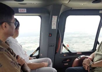 Revenue Minister Conducts Aerial Survey To Assess Flood Damage, Relief And Drainage Ops Stepped Up