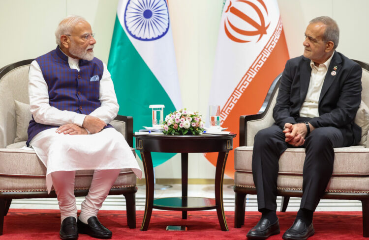 Prime Minister’s meeting with the President of Iran on the sidelines of SCO Summit
