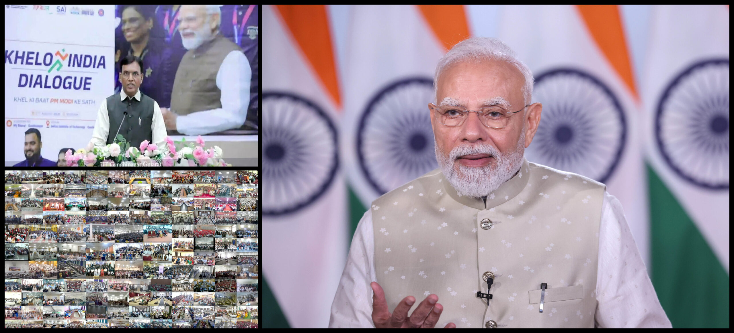rime Minister Shri Narendra Modi participates in Khelo India Dialogue