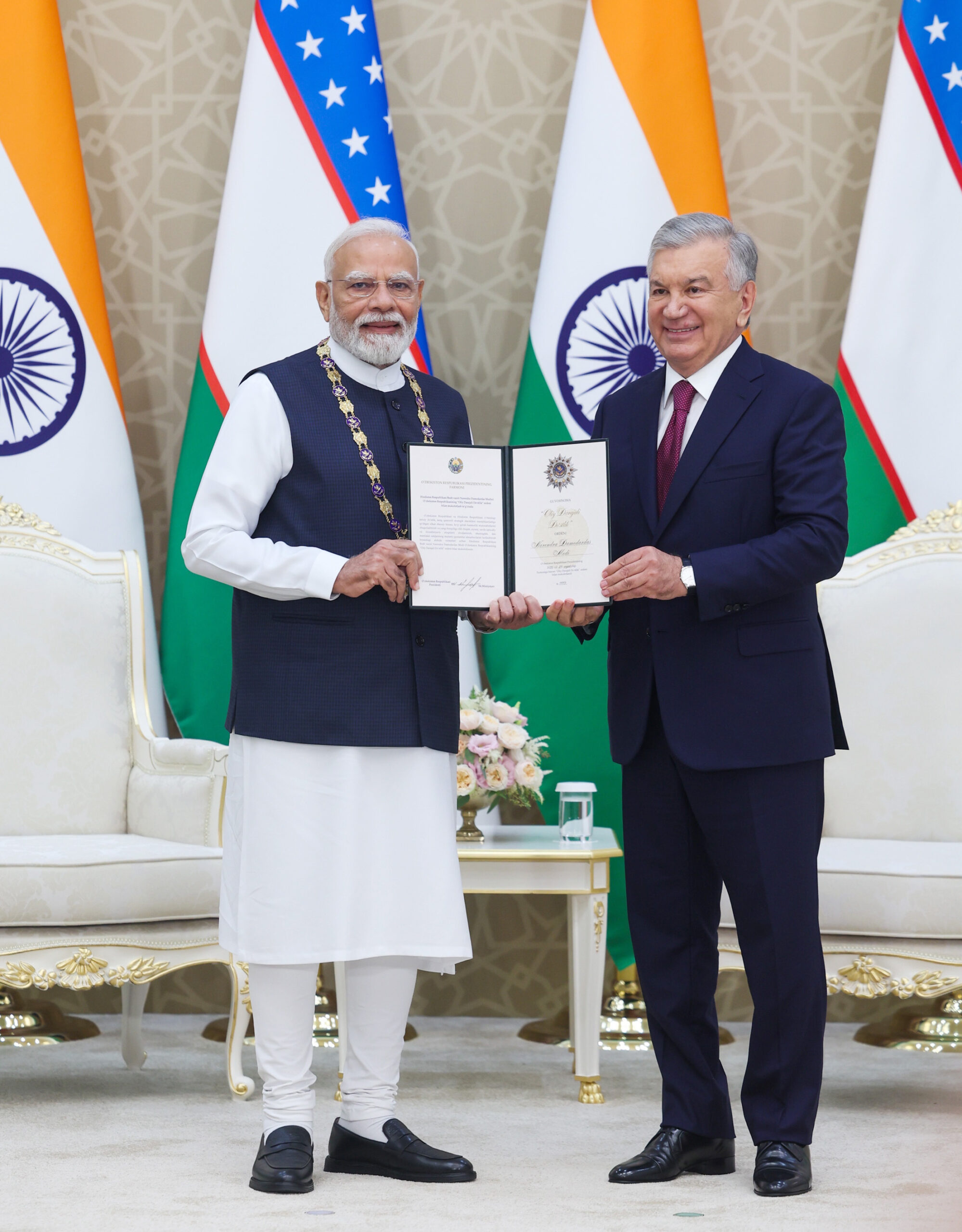 Prime Minister Conferred with “Oliy Darajali Do’stlik” Order, Uzbekistan’s highest honour for foreign leaders