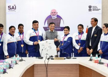 Dr. Mansukh Mandaviya felicitates Commonwealth Games 2026 medallists in boxing, judo and para-athletics; calls on athletes to mentor the next generation