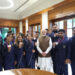 Prime Minister Shri Narendra Modi interacts with Commonwealth Games champions