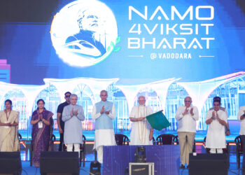 Prime Minister Shri Narendra Modi lays foundation stones, inaugurates and dedicates to the Nation development projects worth more than ₹35,000 Crore In Vadodara, Gujarat