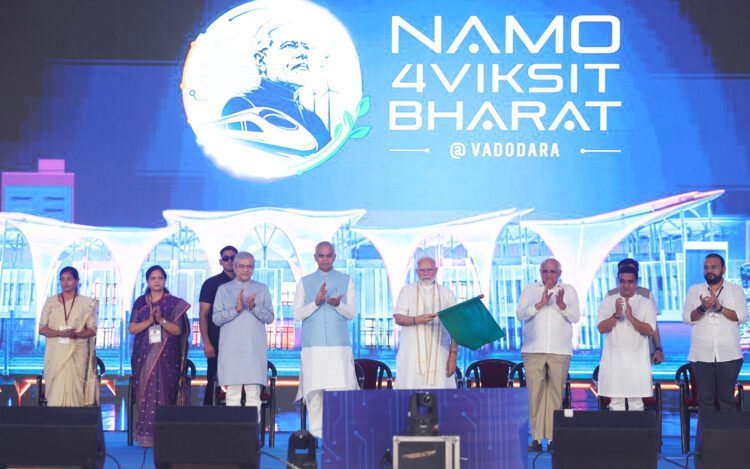 Prime Minister Shri Narendra Modi lays foundation stones, inaugurates and dedicates to the Nation development projects worth more than ₹35,000 Crore In Vadodara, Gujarat