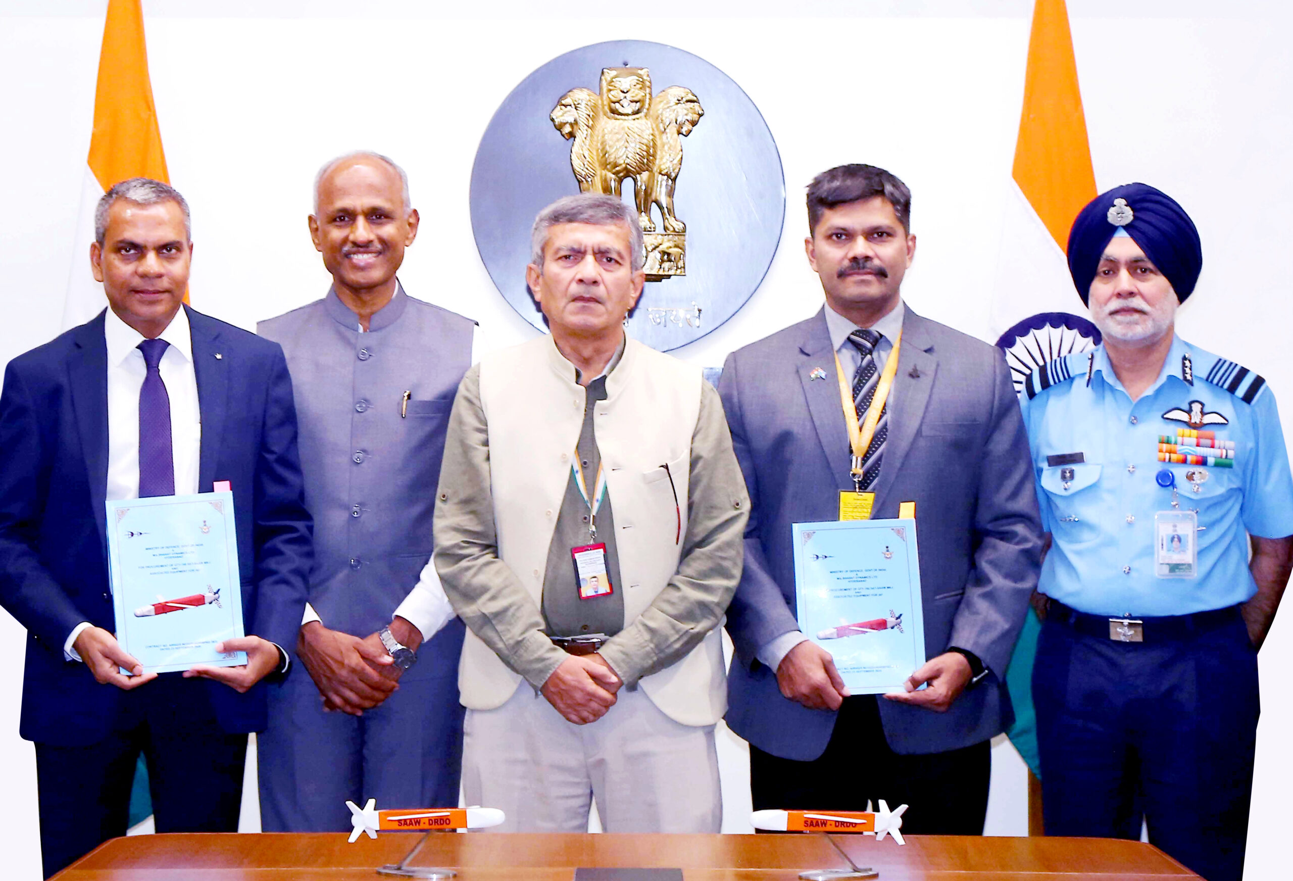 Major boost to ‘Aatmanirbhar Bharat’: MoD signs Rs 811 crore contract with BDL for 160 Satellite Smart Anti Airfield Weapons for IAF