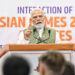 Prime Minister Shri Narendra Modi interacts with the contingent of Indian athletes who participated in Asian Games 2026